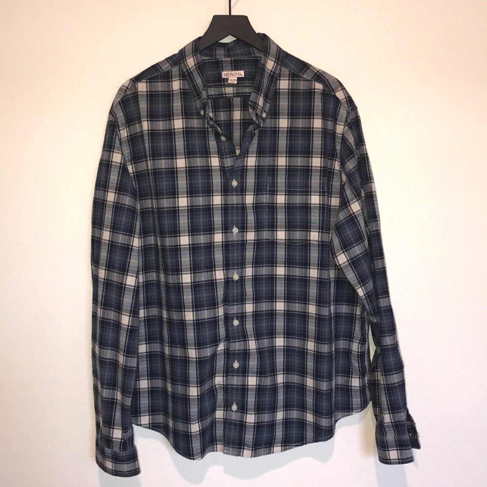 Plaid Casual Long Sleeve Button Down